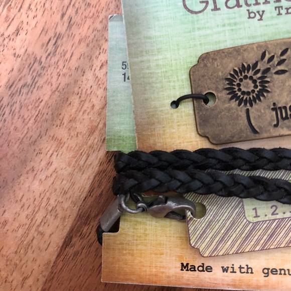 NEW Traditions Braided Leather Wraparound Bracelet Set - Picture 7 of 7